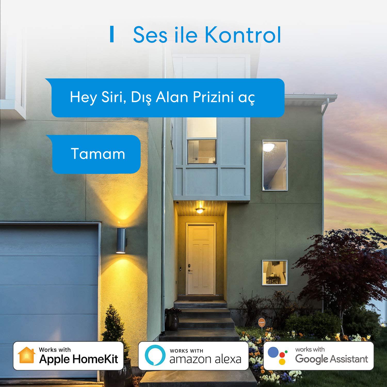 Meross Akıllı Dış Ortam Prizi 2,li MSS620