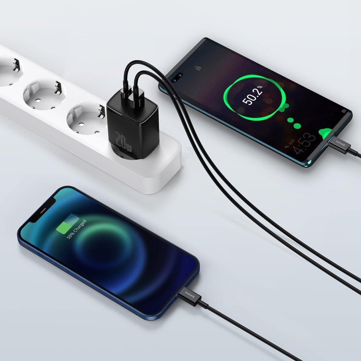 Baseus Compact QC 20W Şarj Cihazı, CCXJ-B01 Siyah