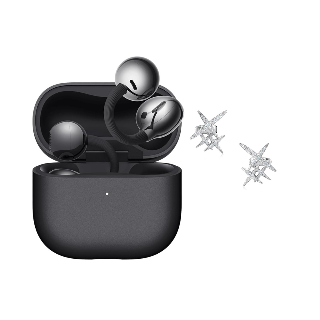 Huawei FreeClip2 Siyah Bluetooth Kulaklık, Yıldız Charm Hediyeli