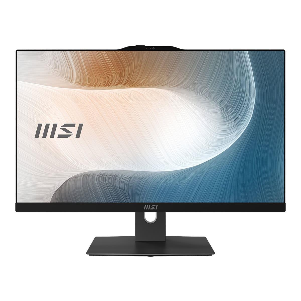 MSI MODERN AM242P 12M-1035XTR 23.8 FHD 16:9 (1920X1080) I5-1235U 16GB DDR4 512GB SSD FDOS SIYAH AIO 