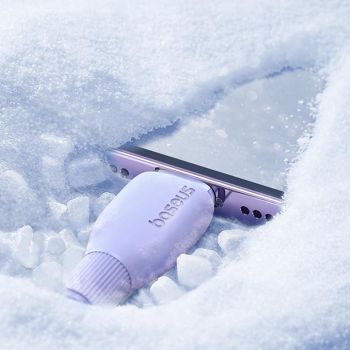 Baseus Pudding USB-A 2.4A Lightning Şarj Kablosu 1.2m, Mor