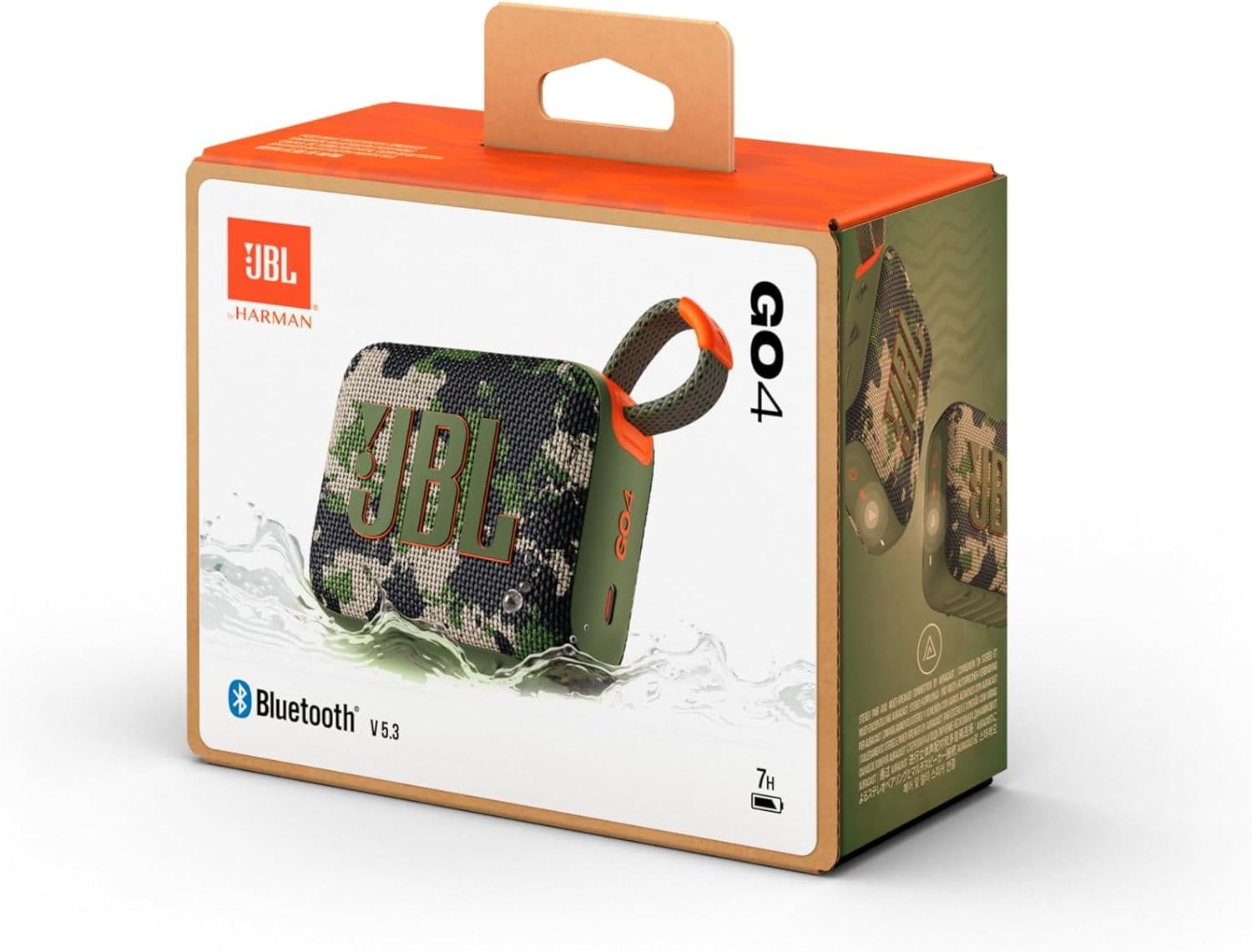 OUTLET JBL Go4, Bluetooth Hoparlör, IP67, Squad