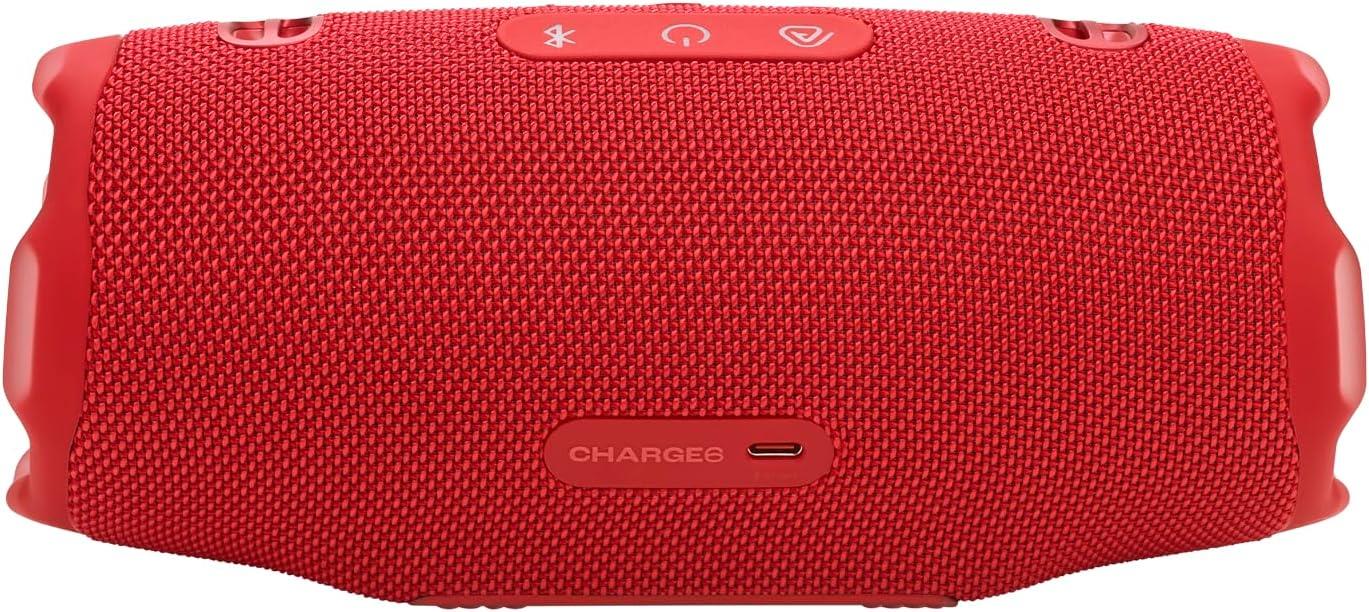 JBL Charge6 Bluetooth Hoparlör, IP67, Kırmızı
