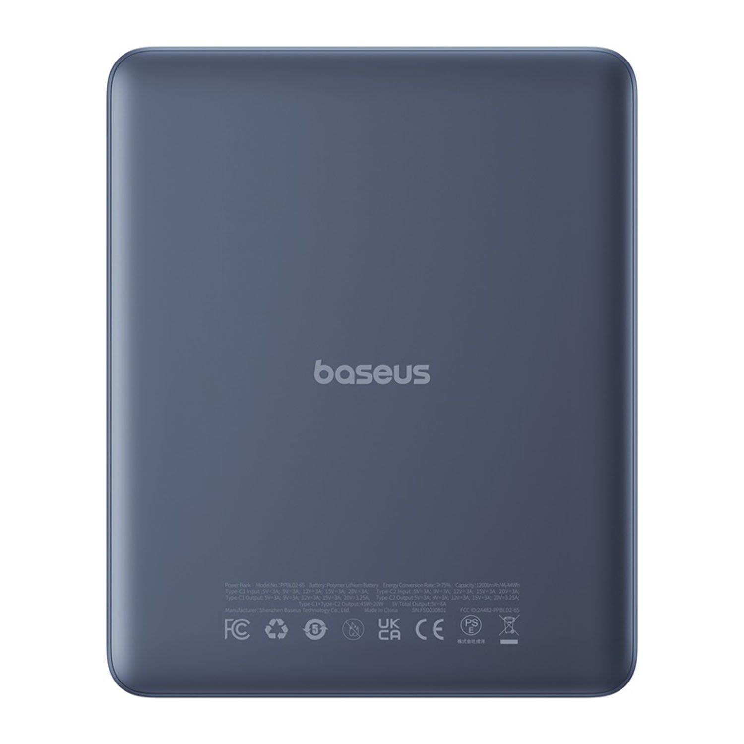 Baseus Blade2 Fast-Charging Power Bank 12000mAh 65W Mariana Blue 