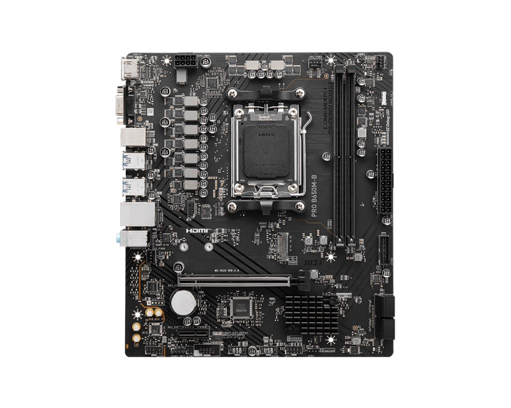 MSI MB PRO B650M-B AM5 DDR5 6800MHZ(OC) HDMI VGA M.2 USB3.2 2.5G LAN mATX