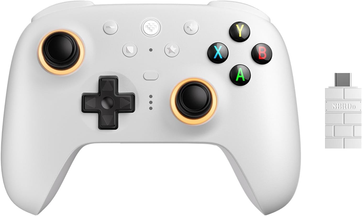 8BitDo Ultimate 2 Kablosuz Oyun Kolu - Beyaz