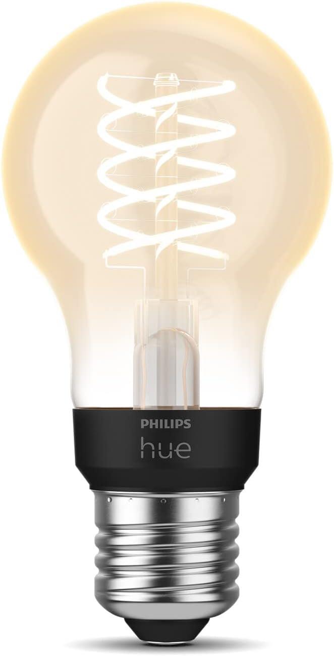 Philips Hue White E27 Filament 7W A60 550 lm, Sıcak Beyaz Işık Akıllı Ampul