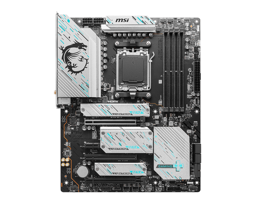 MSI MB X670E GAMING PLUS WIFI AM5 DDR5 7800MHZ(OC) 4x M.2 USB 3.2 HDMI DP 2.5G LAN AMD WIFI 6E ATX