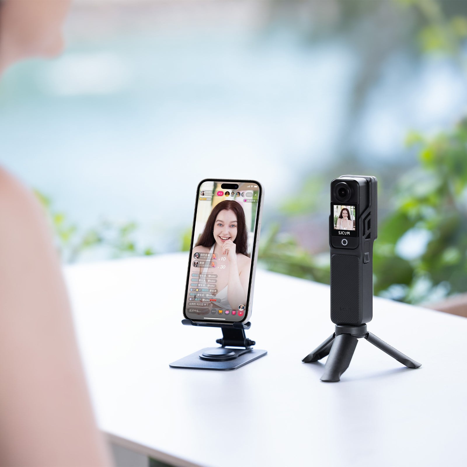 Sjcam C400 Aksiyon Kamera 3'ü 1 Arada El Tipi Wifi 4K/30 Fps 6 Eksenli 