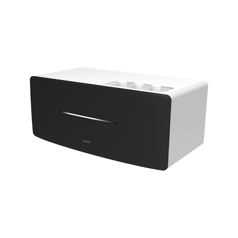 Edifier D12 70W RMS Bluetooth 5.0 Entegre Masaüstü Stereo Hoparlör – RCA/AUX Girişli, Uzaktan Kumandalı - Beyaz