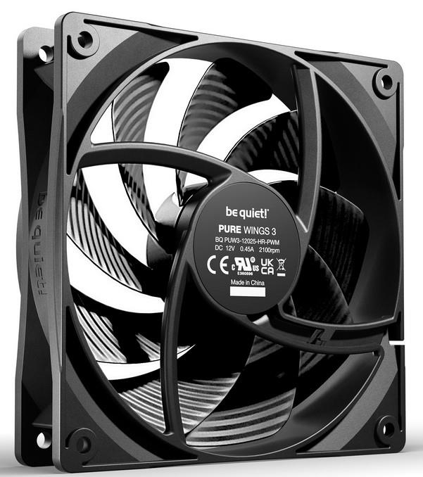Be Quiet! BL106 Pure Wings 3 120mm PWM 4-Pin high-Speed Siyah Kasa Fanı