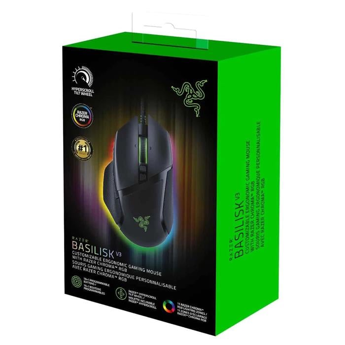 Razer Basilisk V3 RZ01-04000100-R3M1 26000 DPI 11 Tuş RGB Optik Kablolu Gaming Mouse