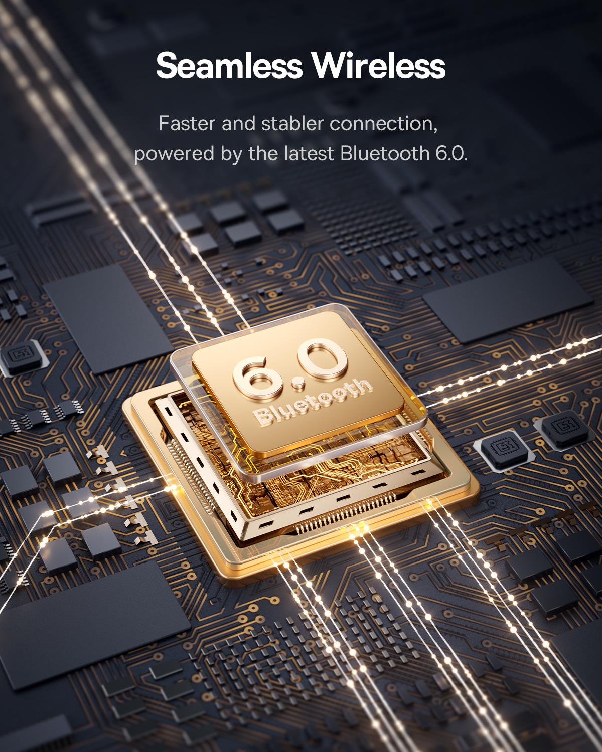 Baseus Bass BP1 Pro 50 dB Gürültü Engellemeli Kablosuz Kulaklık, 6 Mikrofonlu AI Net Arama, IP55, 55 Saat Oynatma Süresi, Bluetooth 6.0, Siyah