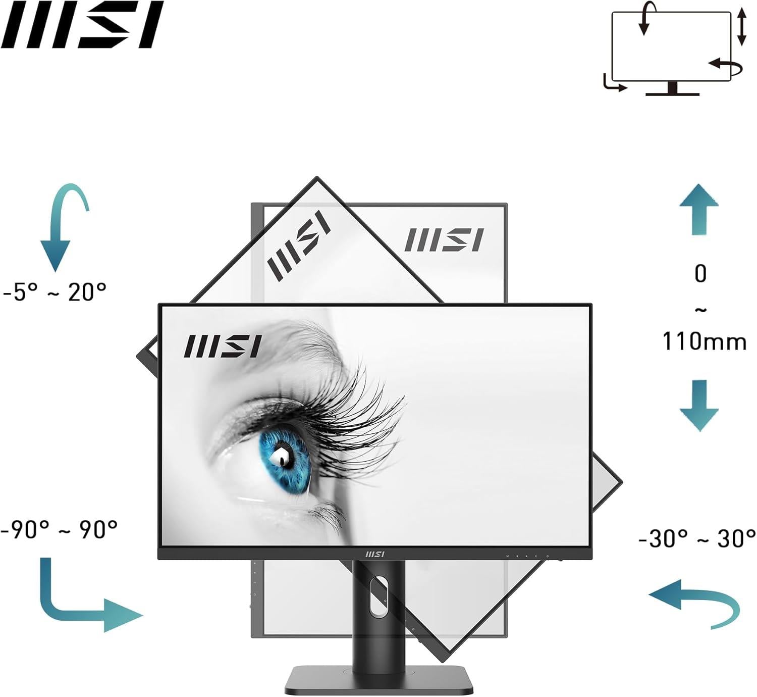 MSI 23.8 PRO MP243XP 1920x1080 (FHD) 16:9 FLAT IPS 100HZ 1MS 