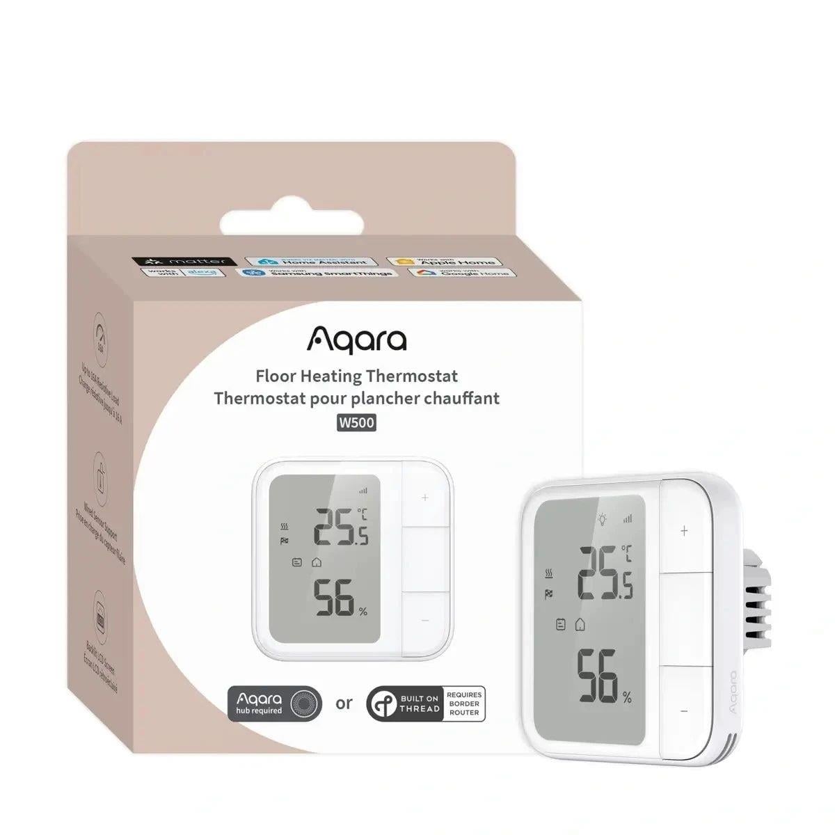 Aqara Akıllı Yerden Isıtma Termostatı W500 UT-A01D (Apple Home Destekli)
