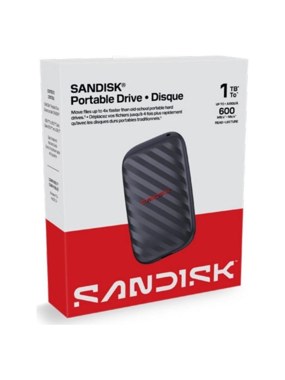 Sandisk Portable 1tb 600MB/S Taşınabilir Disk SDSSDE10-1T00-G25