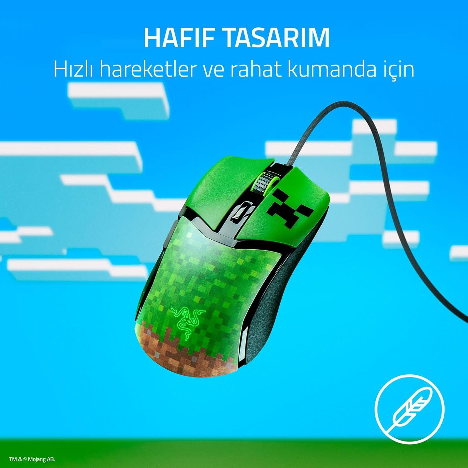 Razer Cobra Kablolu Mouse Minecraft Edition RZ01-04650200-R3M1