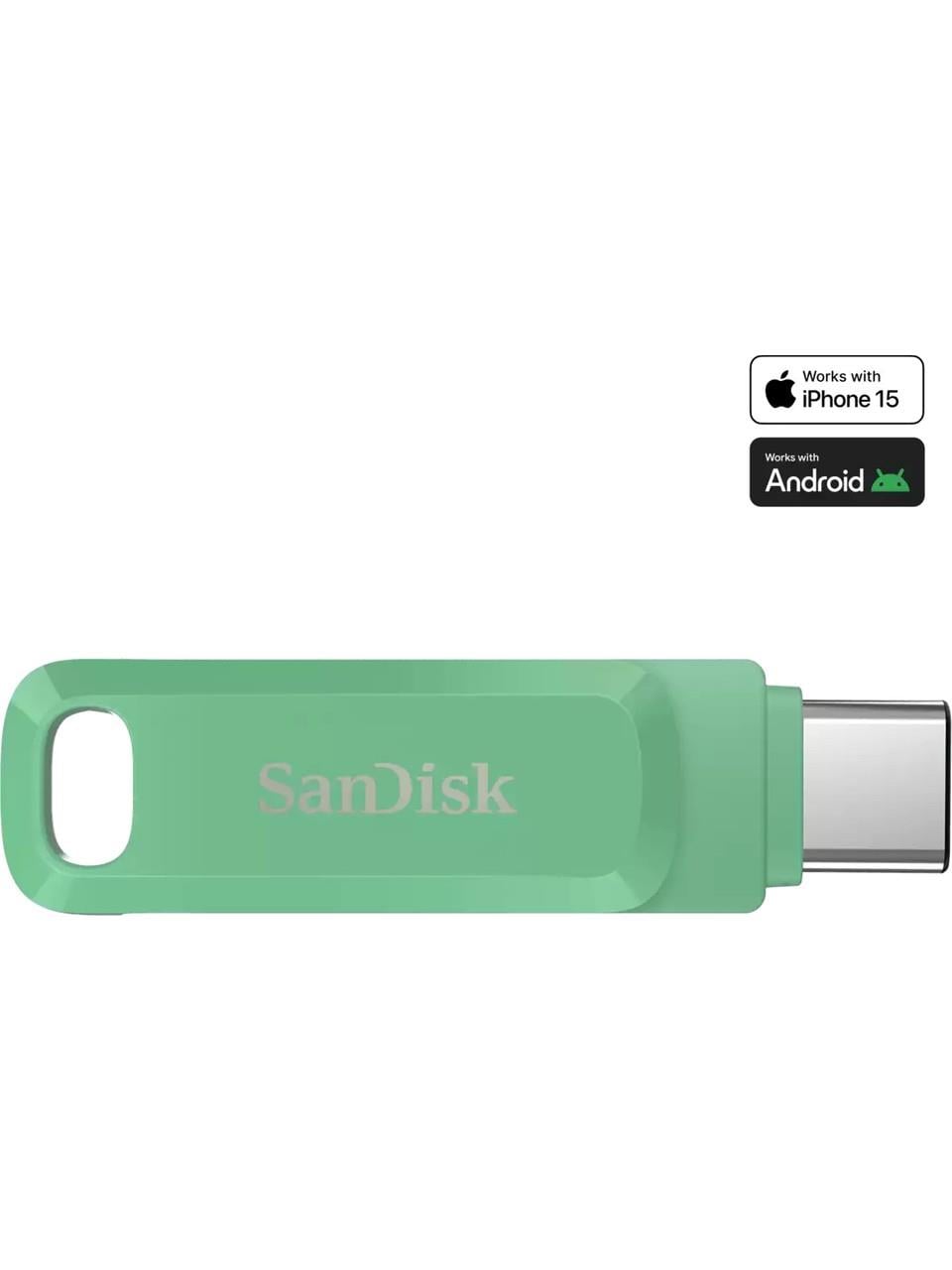 SanDisk Ultra Dual Drive Go 512GB USB Type-C Flash Bellek (Absinthe Green) SDDDC3-512G-G46AG