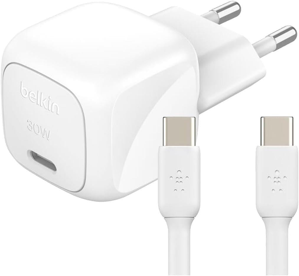 Belkin Compact BoostCharge 30W PD Şarj Aleti ve 1mt Type-C Kablo
