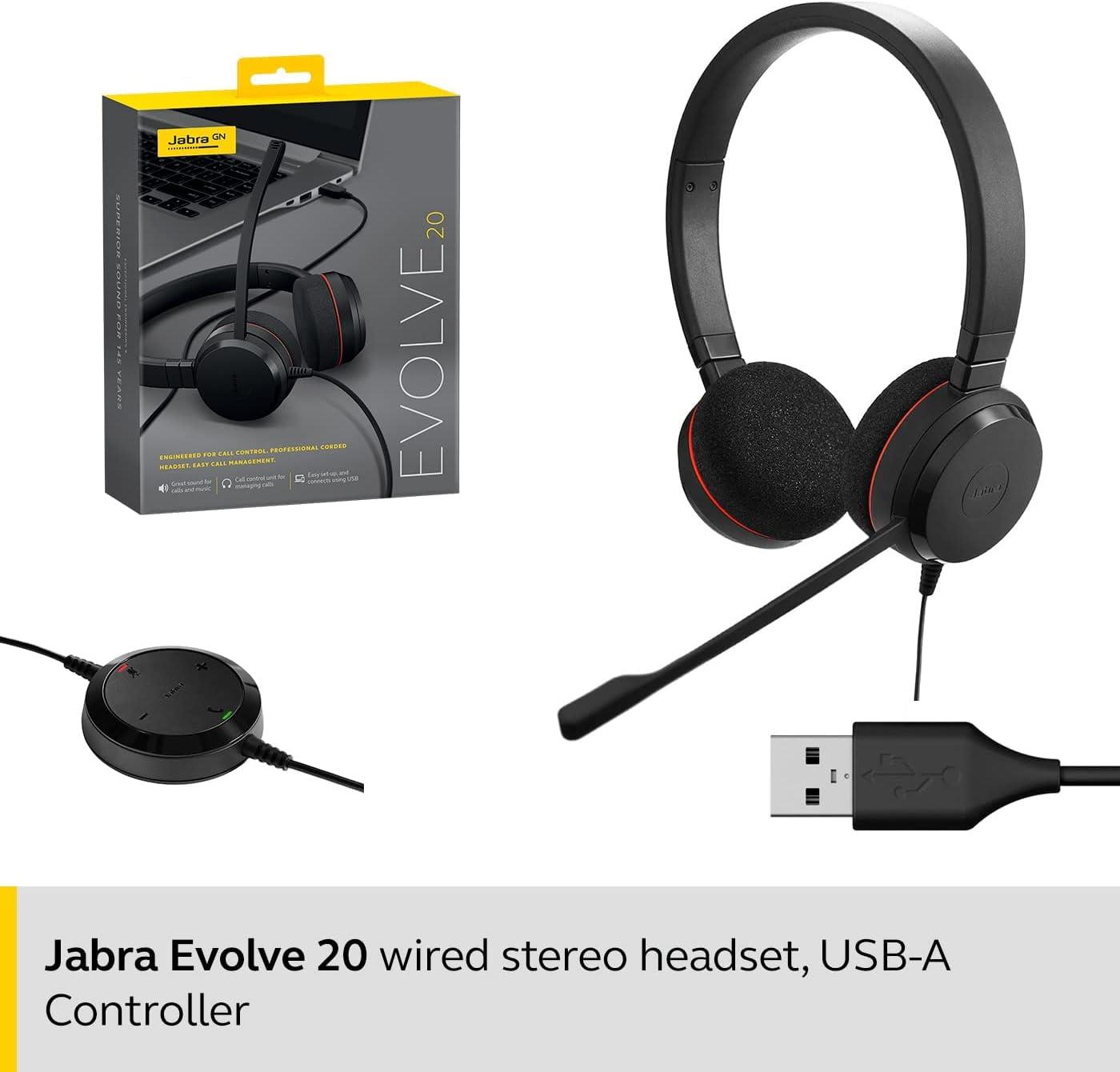 Jabra 100-55900000-99 Evolve 20 Kablolu Kulaklık