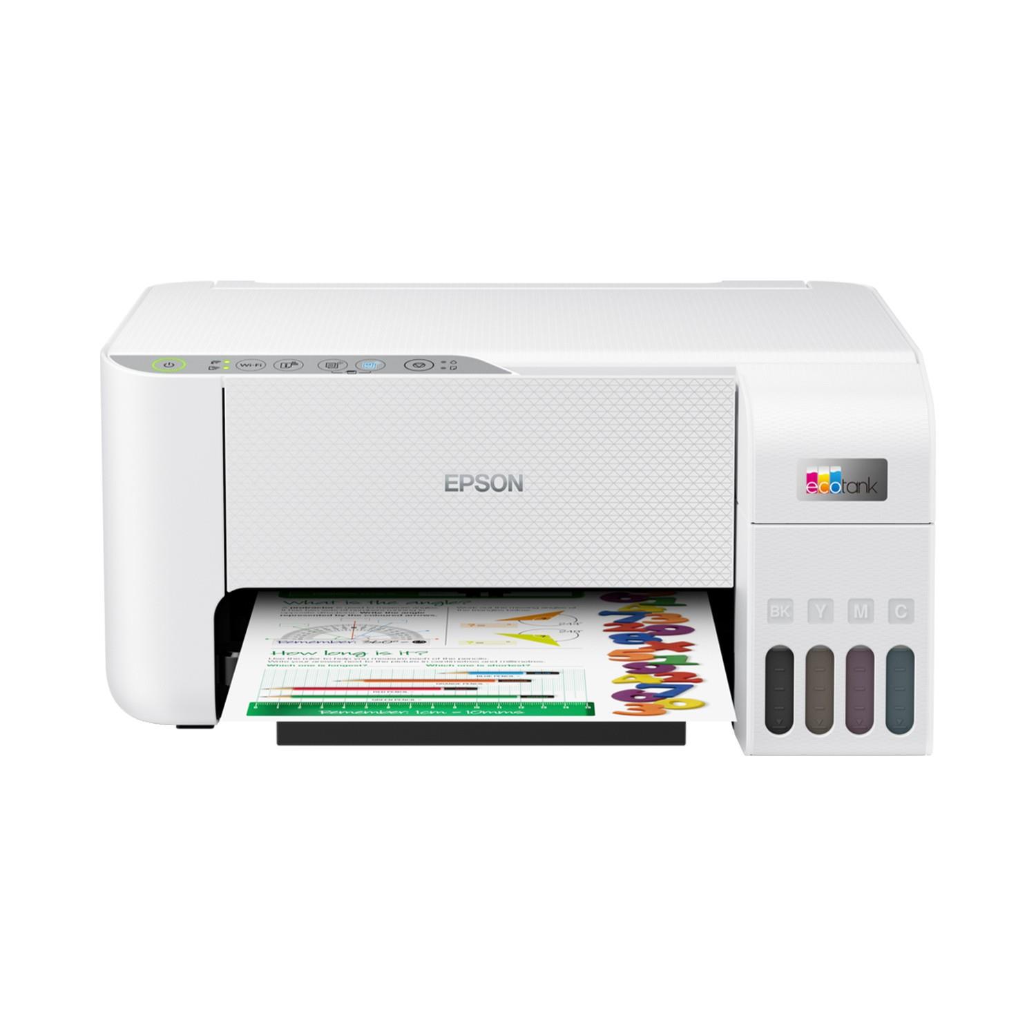 Epson EcoTank L3256 Renkli Tanklı Yazıcı Baskı-Tarama- Kopya - (USB, WiFi, Wi-Fi Direct) + Orjinal Epson Mürekkep + 500'lü A4 Kağıt