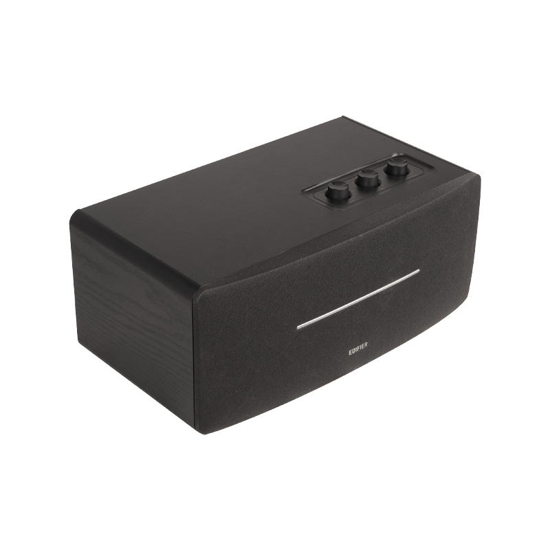 Edifier D12 70W RMS Bluetooth 5.0 Entegre Masaüstü Stereo Hoparlör – RCA/AUX Girişli, Uzaktan Kumandalı - Siyah