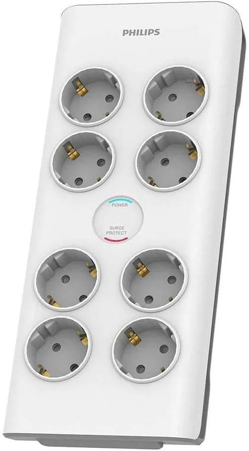 OUTLET PHILIPS SPN7080 akım Korumalı Priz 8'li 900J 2m 3680W 16A