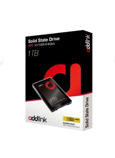 Addlink 1TB 500-450 MB/s 2.5” SATA III 6Gb/s SSD AD1TBS20S3S