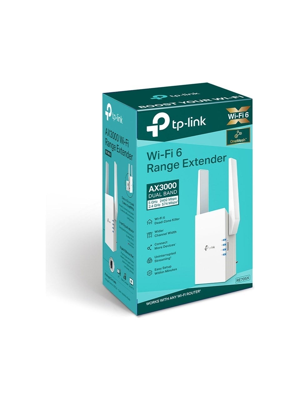 TP-LINK RE705X AX3000 MBPS DUAL BAND GIGABIT PORT MENZİL GENİŞLETİCİ
