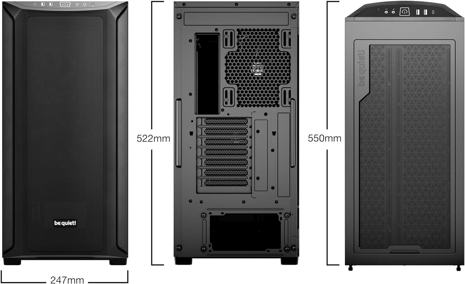 Be Quiet! Shadow Base 800 Pencerel Siyah Oyuncu Kasası BGW60