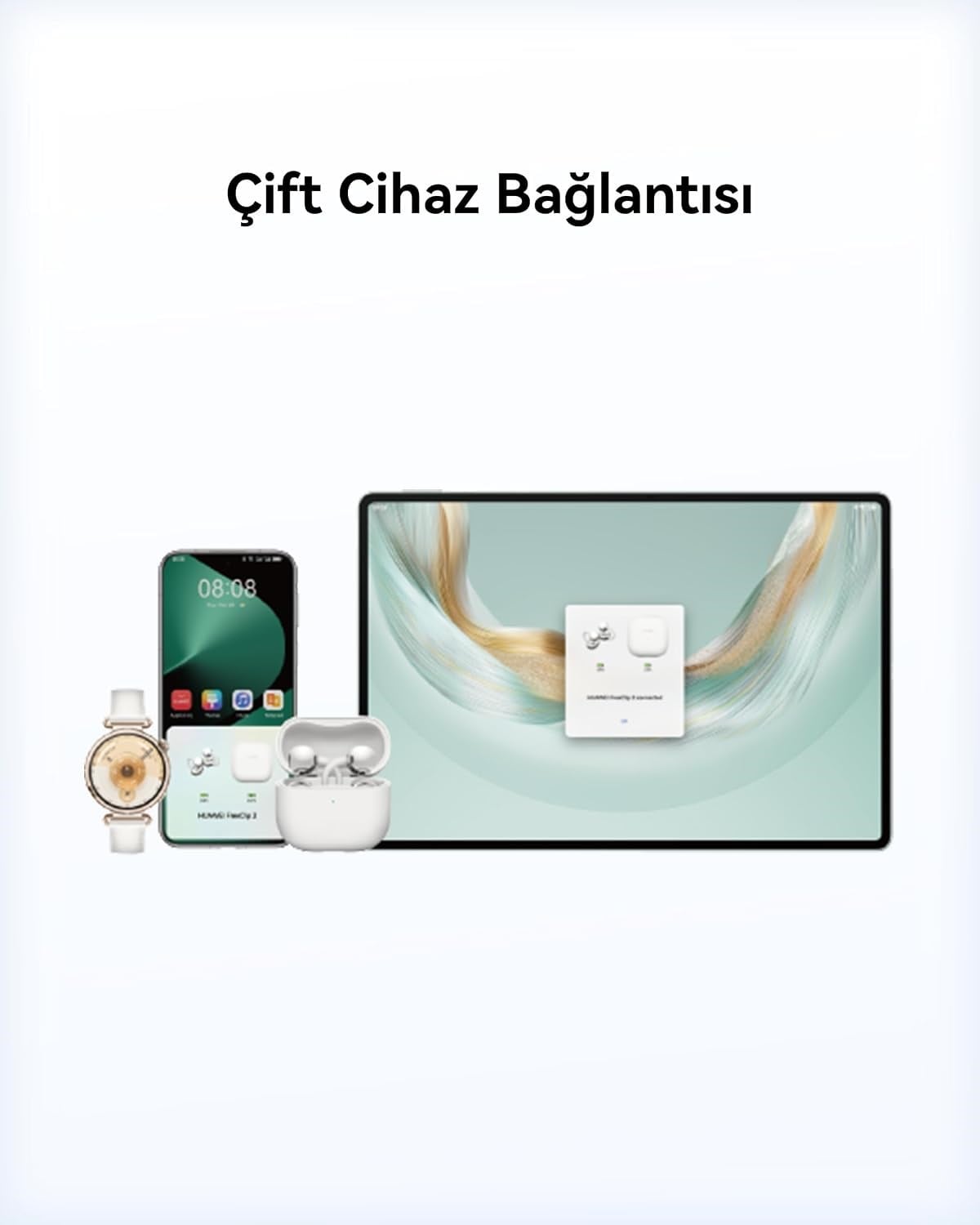 Huawei FreeClip2 Mavi Bluetooth Kulaklık, Yıldız Charm Hediyeli