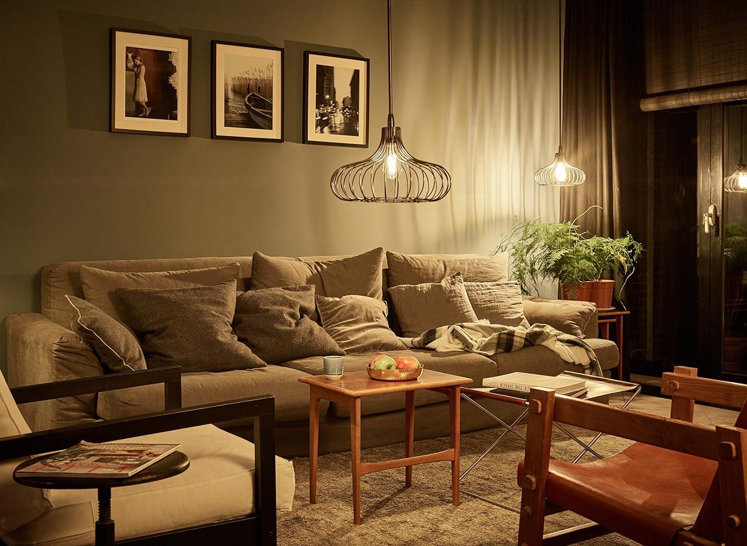 Philips LED Classic 60W ST64 Filament Ampul, 2700 Sarı Işık E27