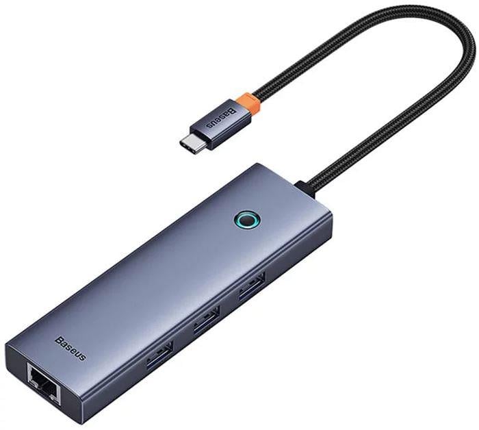 Baseus Ultra Joy 6 in 1 Multifonksiyonal Type-C Hub Dock Station - Uzay Gri