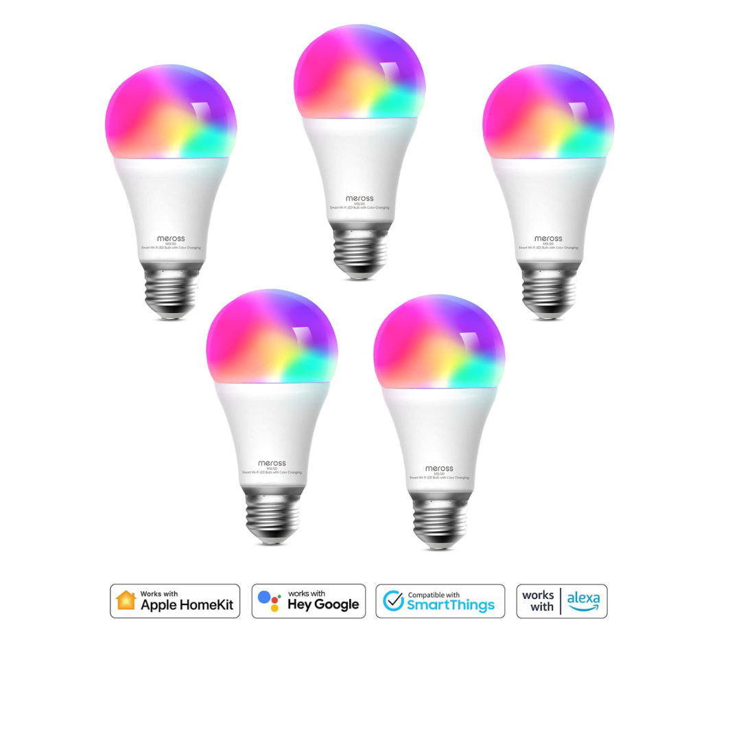 Meross Akıllı Rgb Ampül 810L/9W MSL120 (Apple HomeKit Destekli) 5'li Paket