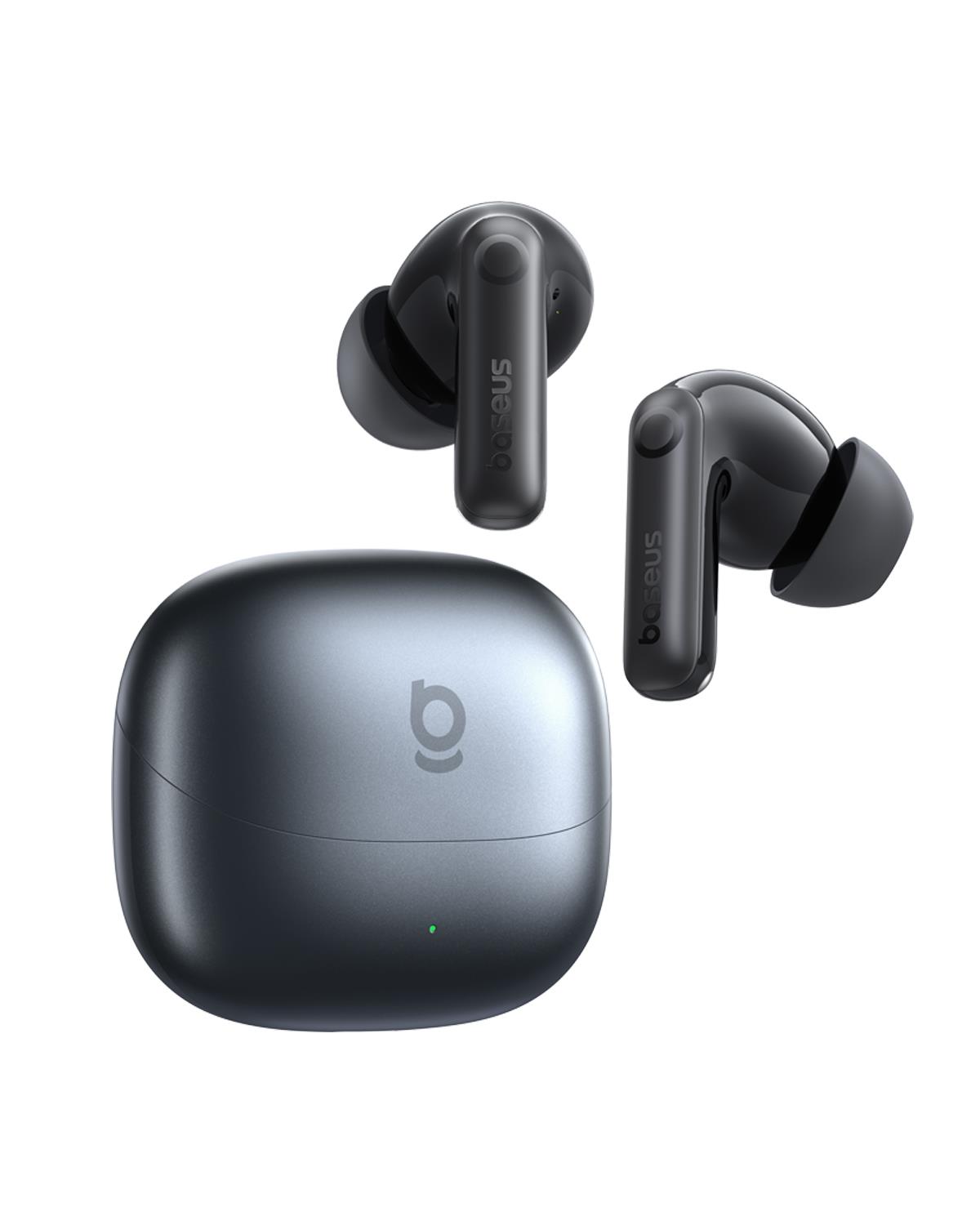 Baseus Bass BP1 Pro 50 dB Gürültü Engellemeli Kablosuz Kulaklık, 6 Mikrofonlu AI Net Arama, IP55, 55 Saat Oynatma Süresi, Bluetooth 6.0, Siyah