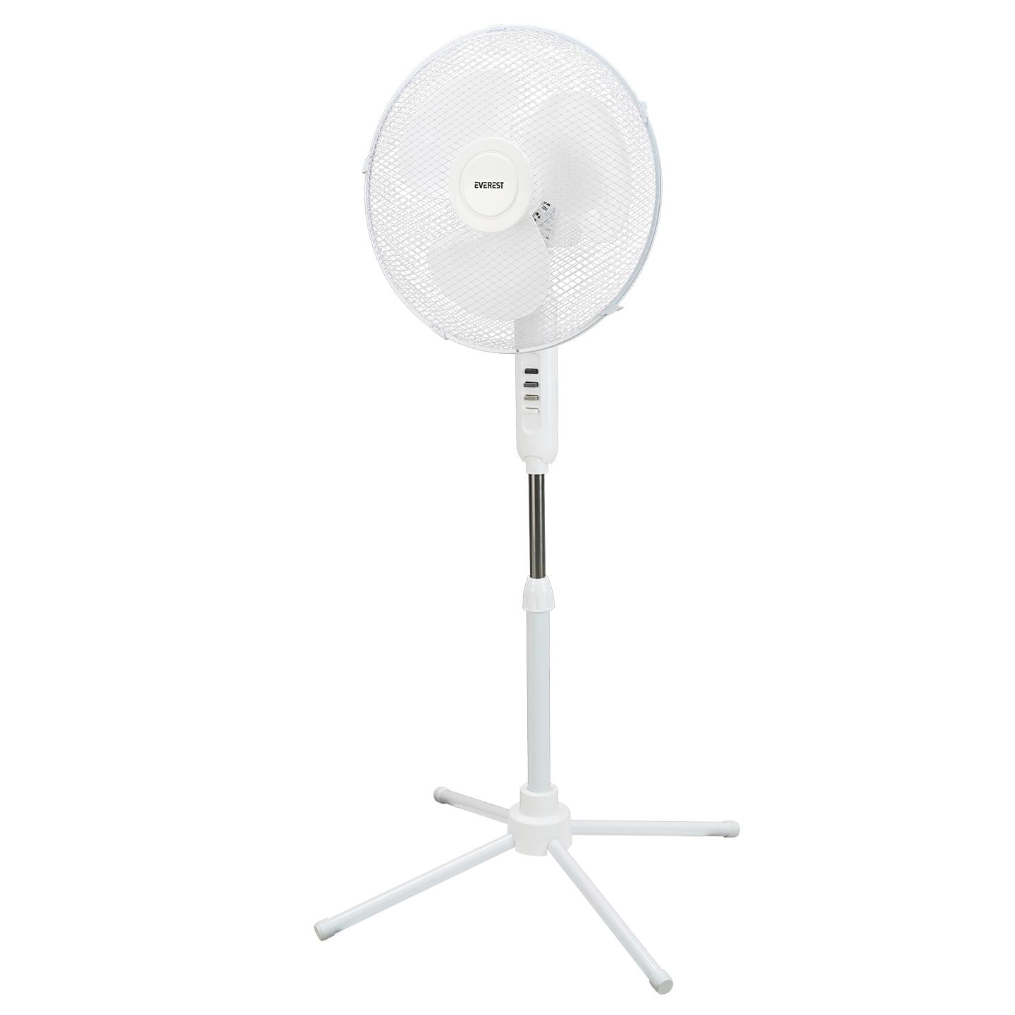 Everest FAN10 Ecowind Beyaz 16 Maks 45W 3 Kademe 1100RPM Metal Yıldız Ayak 3 Bıçaklı Vantilatör/ Pervanesi, Ev Tipi Vantilatör