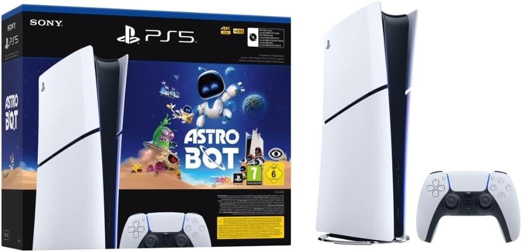 Sony Playstation 5 Slim Digital Versiyon - Astro Bot Oyun ve Kioxia 4TB Gen4 SSD Hediyeli (Bilkom Garantili)