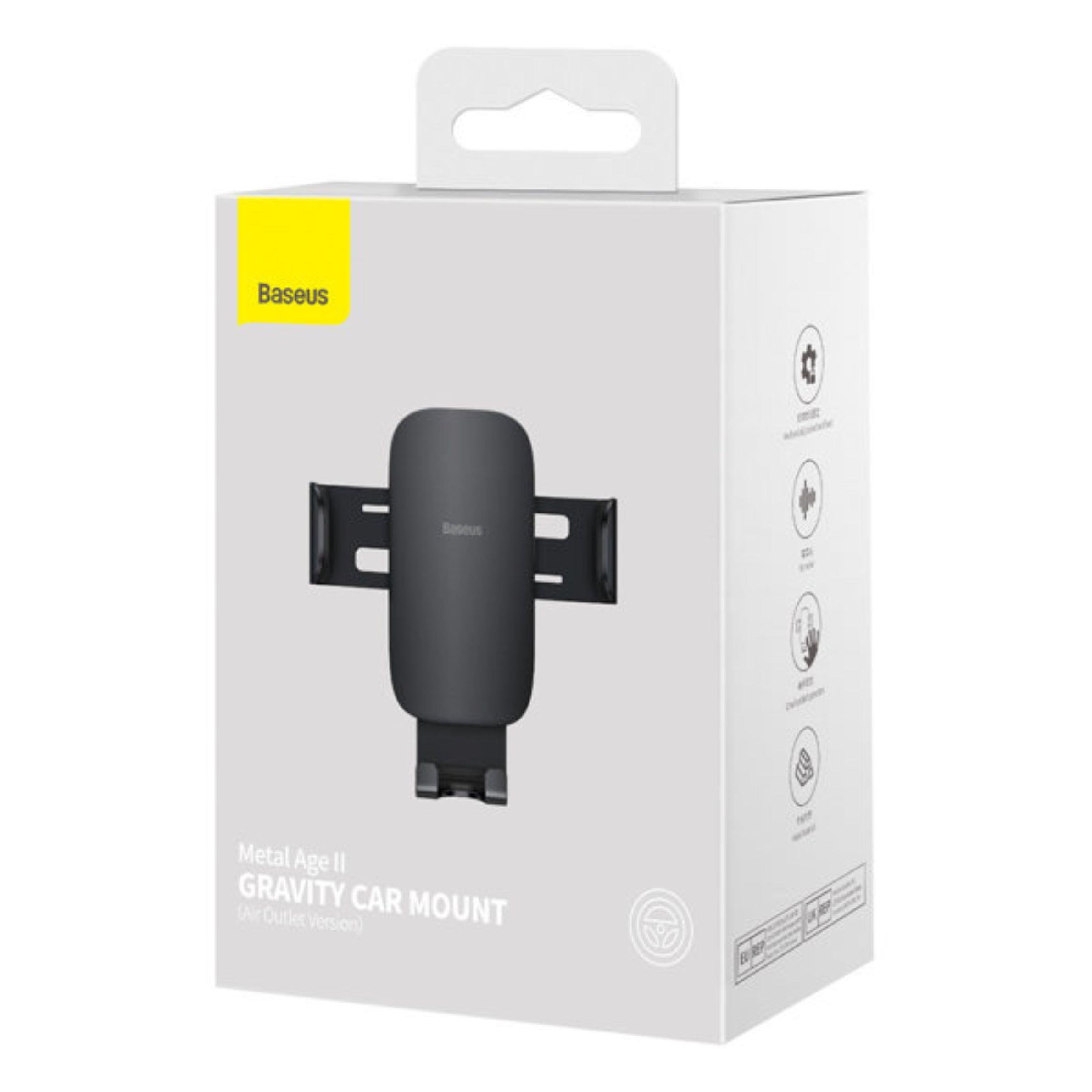 Baseus Mount Metal Age II Gravity Araç İçi Telefon Tutucu - SUJS000001