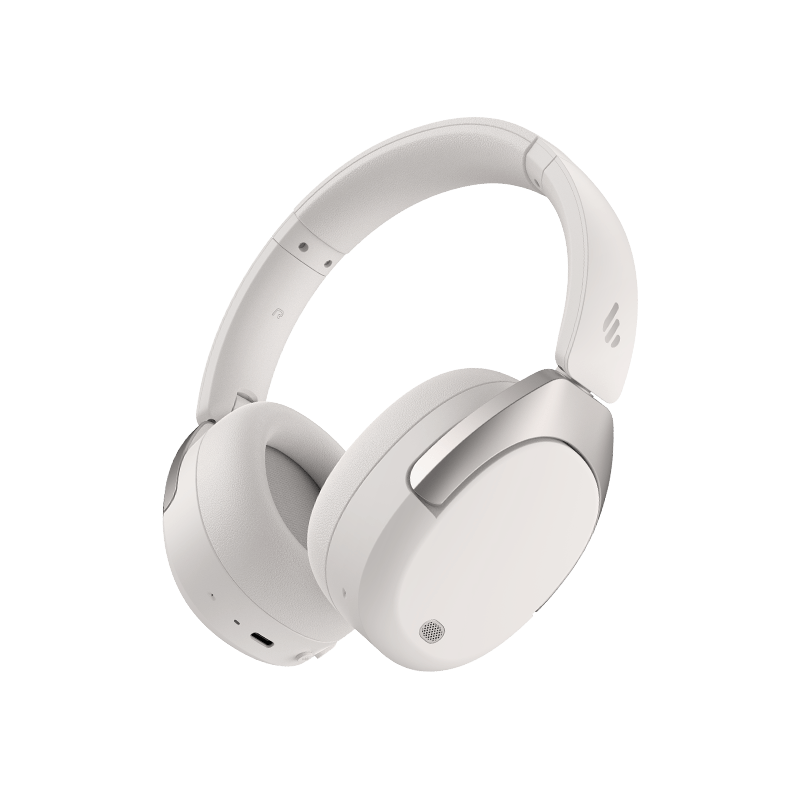 Edifier W830NB Bluetooth 5.4 ANC Noise Cancelling Kablosuz Kulak Üstü Kulaklık – 94 Saat Pil, LDAC, Hi-Res Audio Wireless - Kum Beyazı