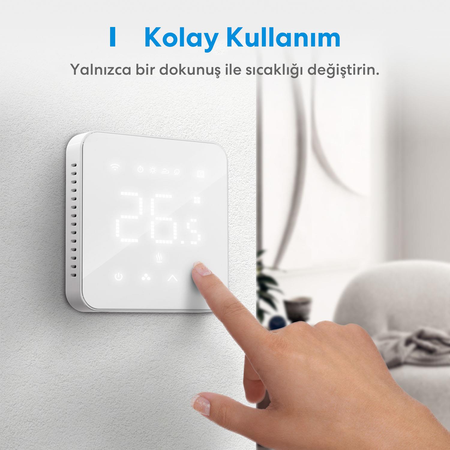 Meross Akıllı Termostat Kombi MTS200B