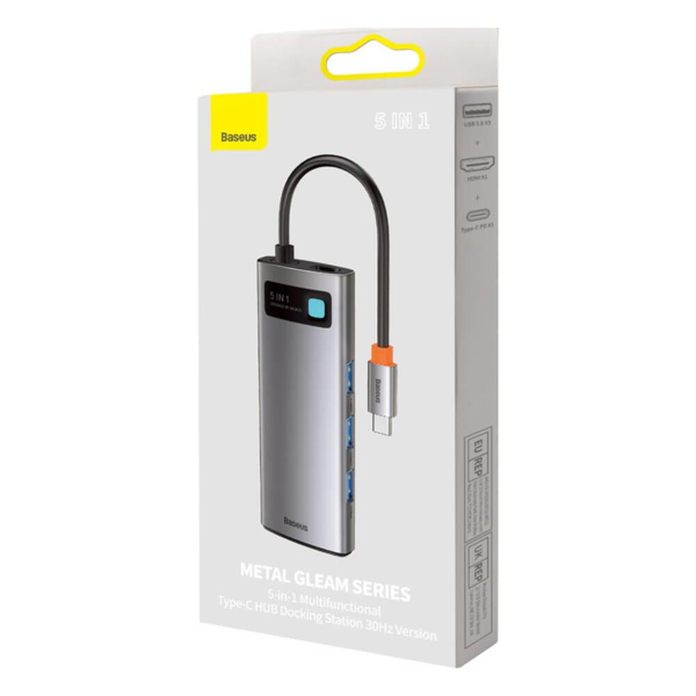 Baseus Metal Gleam 5-in-1 Type-C Hub