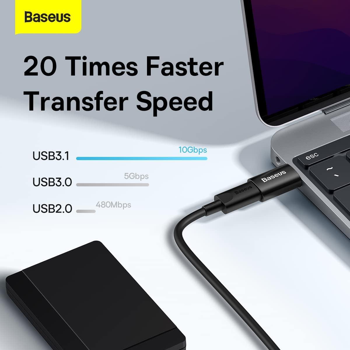 Baseus Ingenuity Mini OTG Adaptör USB 3.1 to Type-C-Siyah