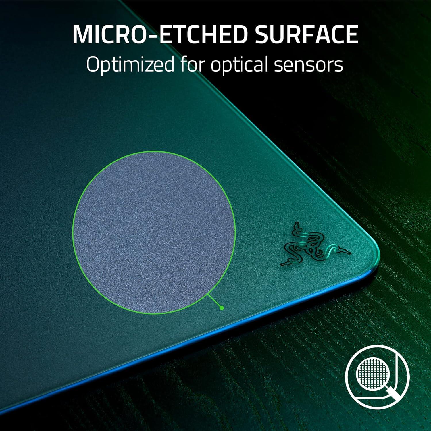 Razer Atlas Birinci Sınıf Temperli Cam, Ultra Pürüzsüz Yüzey Mouse Pad - Siyah
