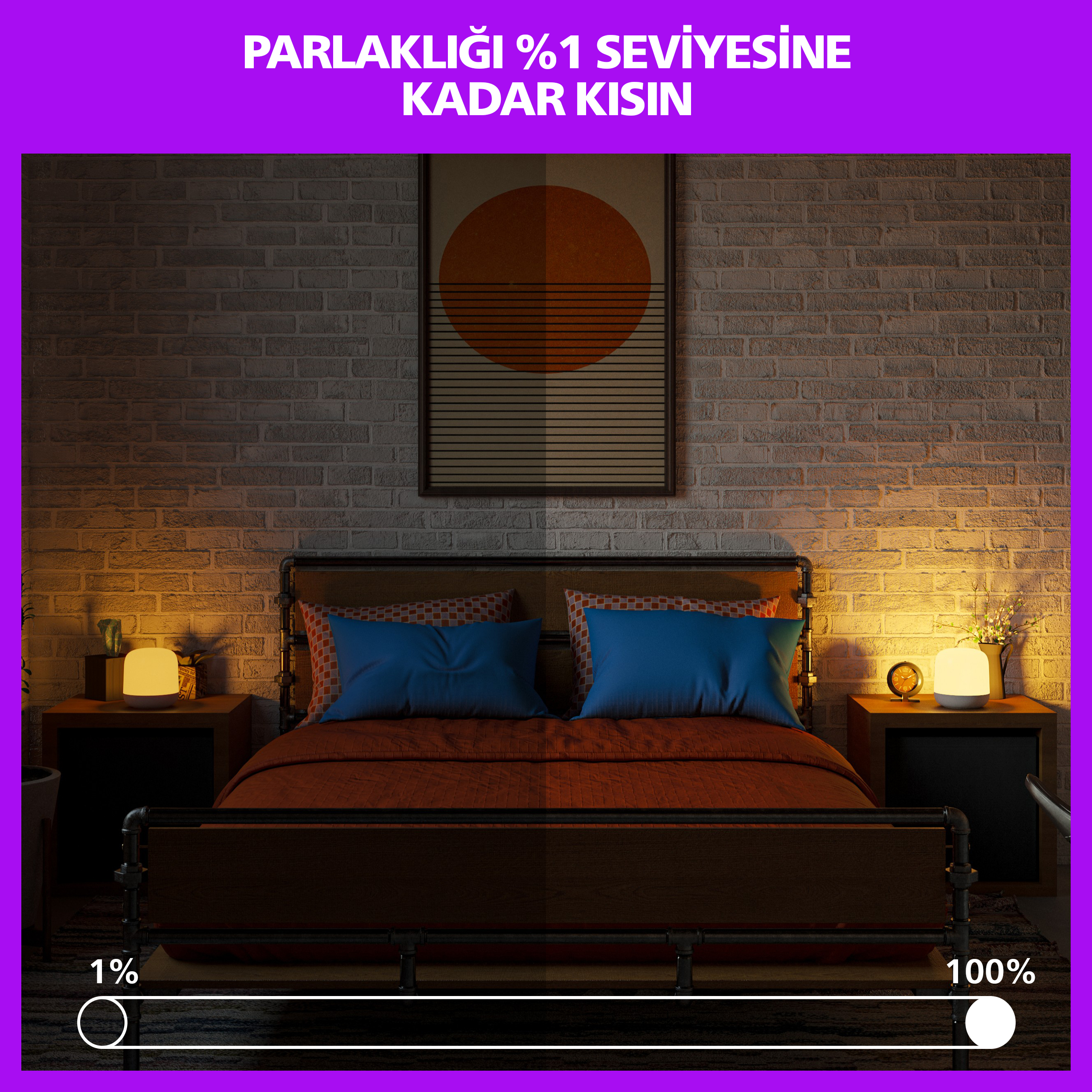 Philips Smart Lighting Hero Akıllı Masa Lambası (Type-C) - Google Home, Alexa, HomeKit ve Matter uyumlu