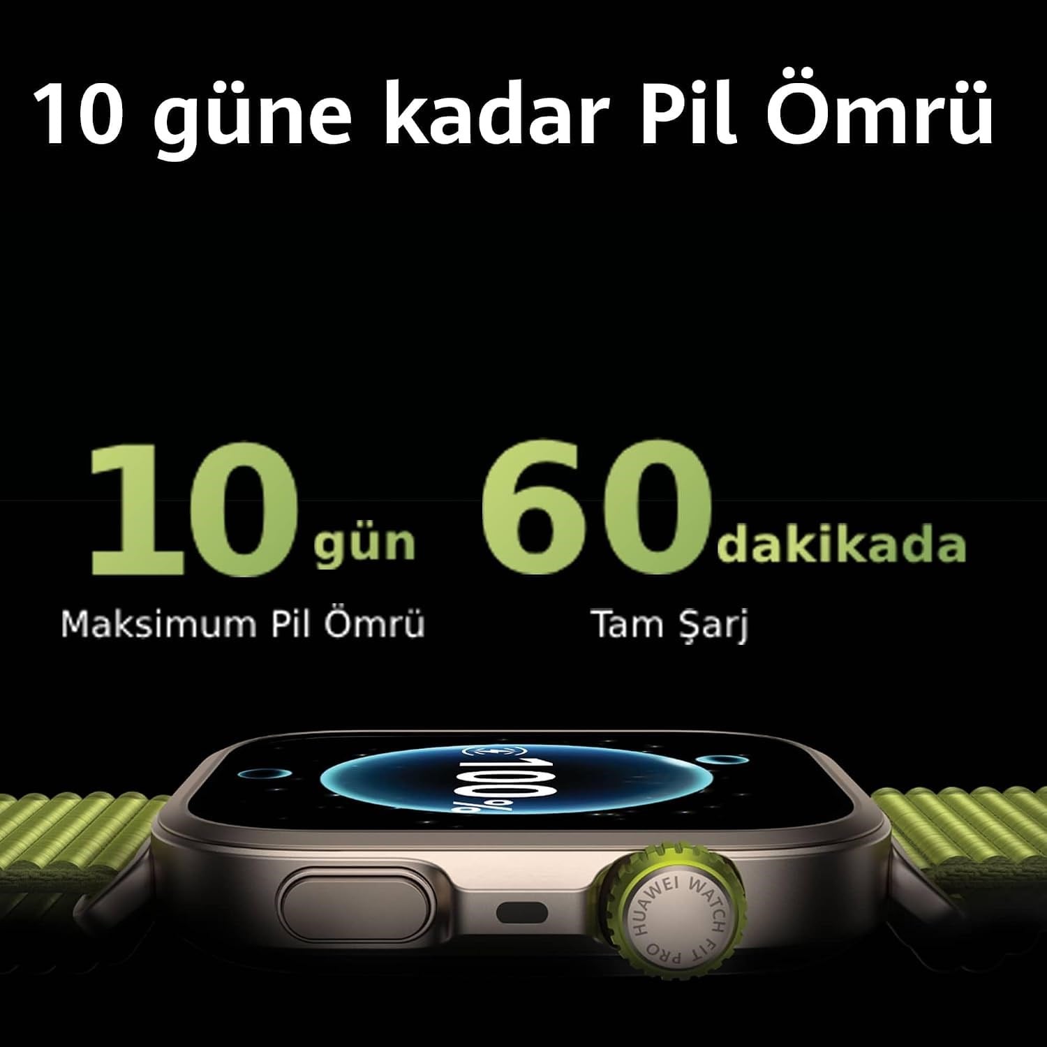 Huawei Watch Fit 4 Pro Yeşil Akıllı Saat + Huawei SE 2 Kulaklık Hediyeli