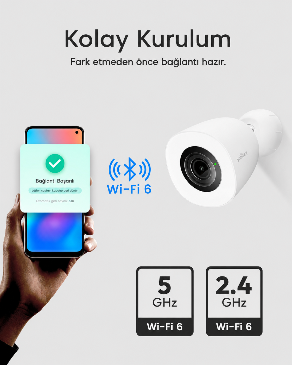 Youkey P320 2.5K Dış Mekan Güvenlik Kamerası