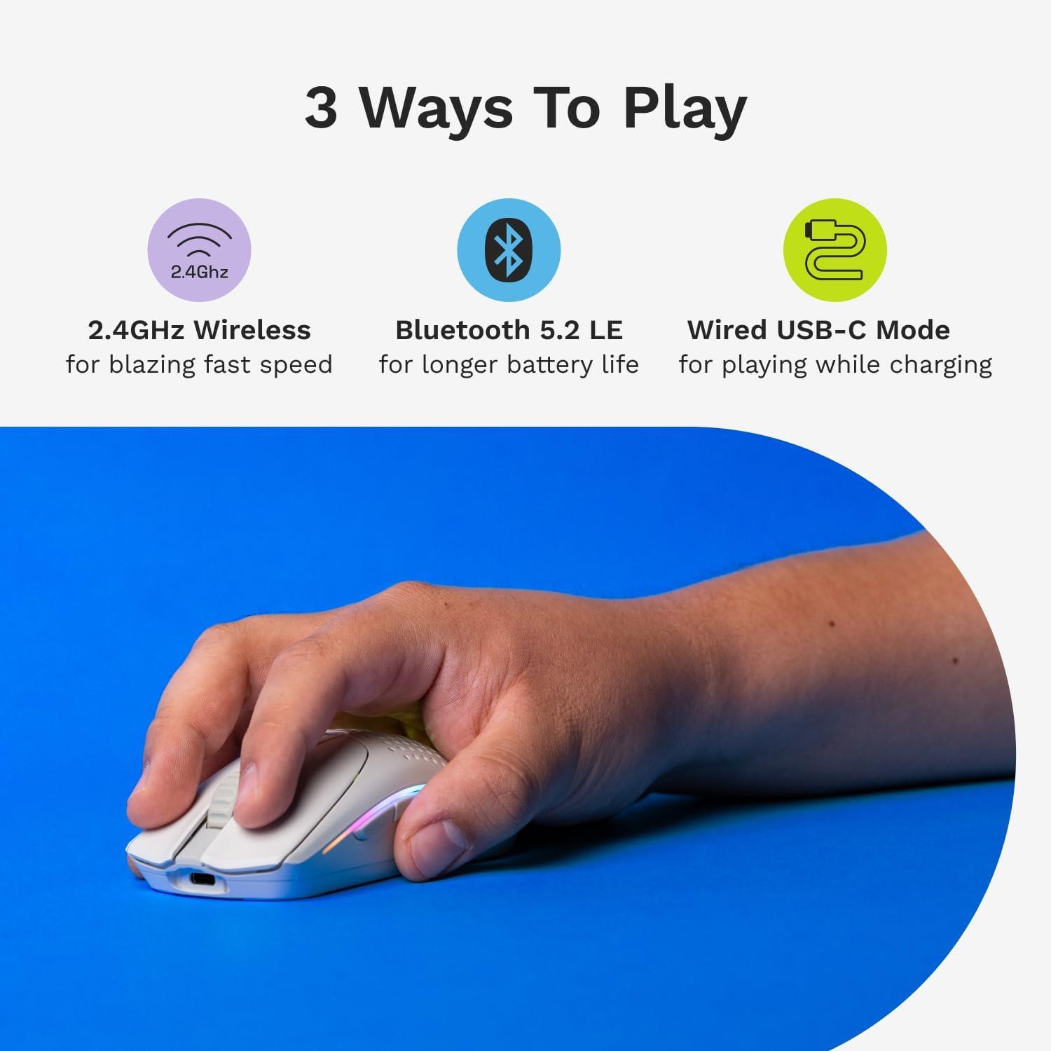 Glorious Model O 2 Mini Kablosuz Gaming Mouse - Mat Beyaz