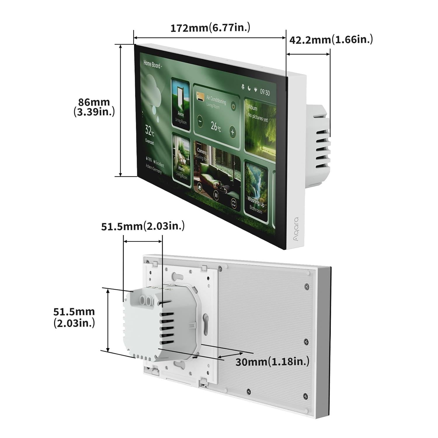 Aqara Kontrol Paneli Hub S1 Plus MP-K03D (Apple Home Destekli)