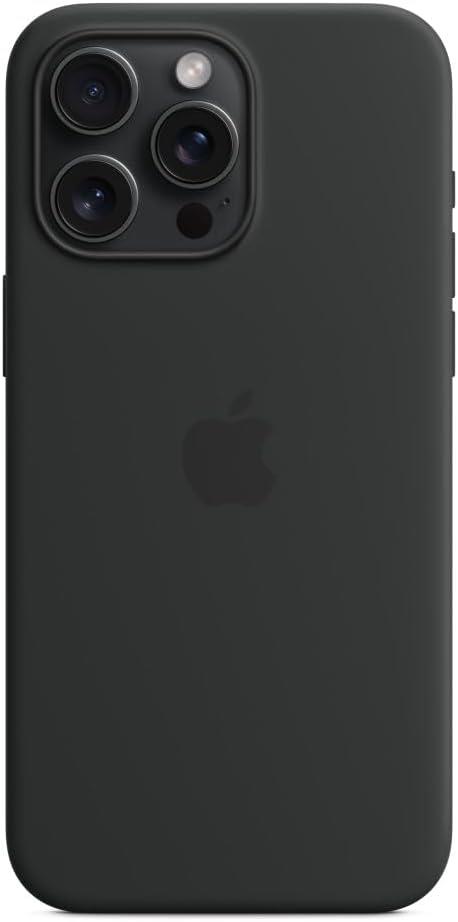 Apple iPhone 15 Pro Max MagSafe Silikon Kılıf Siyah - MT1M3ZM/A

