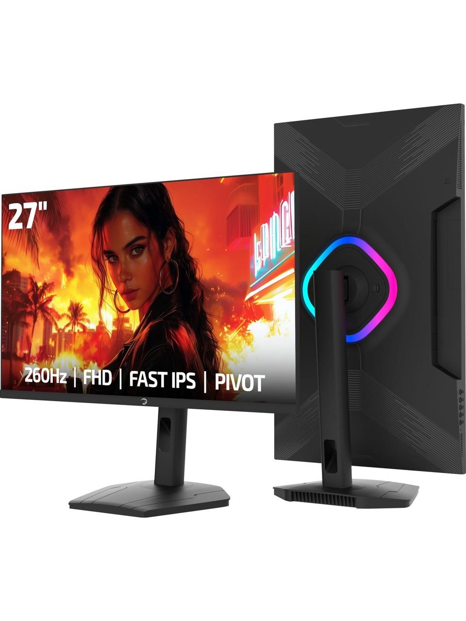 Gamepower Lunis L60 27'' 260Hz 0.5ms Fast IPS Fhd Rgb Pivot Gaming Monitör
